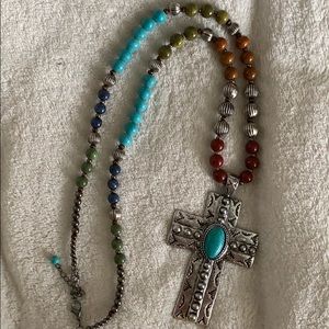 Boho Cross Necklace